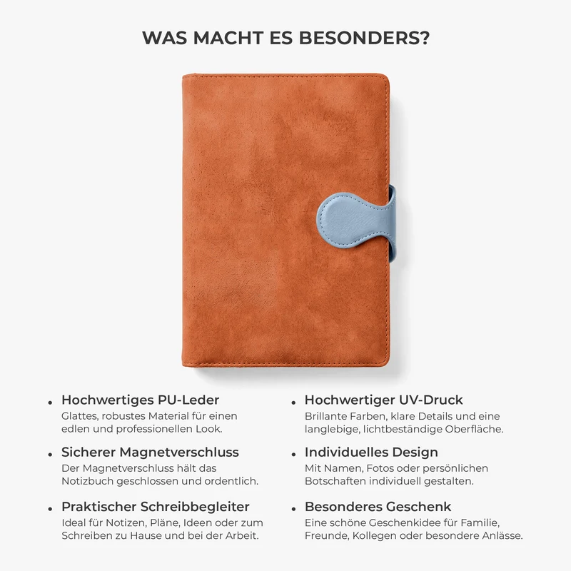 Dokumentation Von Scheiß Den Man Sich Nicht Ausdenken Kann - Personalisiertes Notizbuch Magnetverschluss Lustig