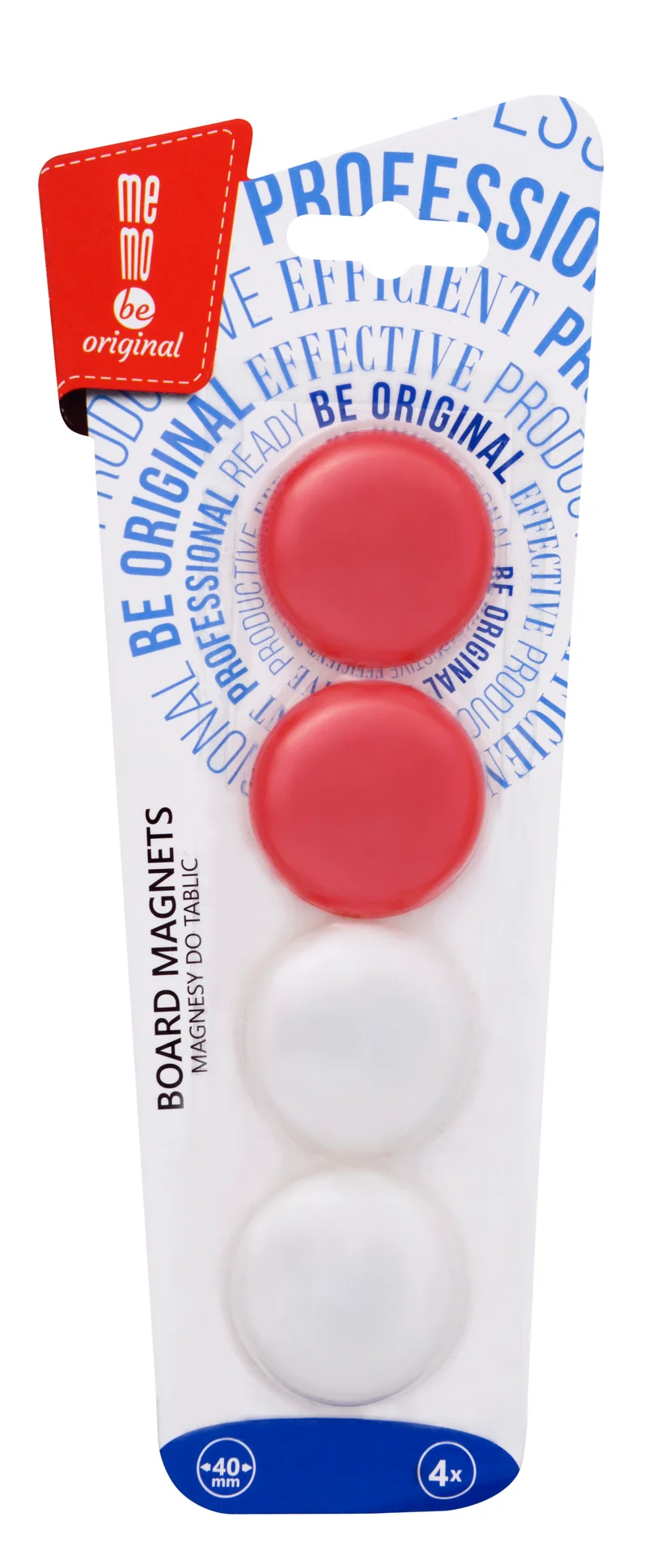 Magnete im 4er Set - 2-farbig - 40 mm