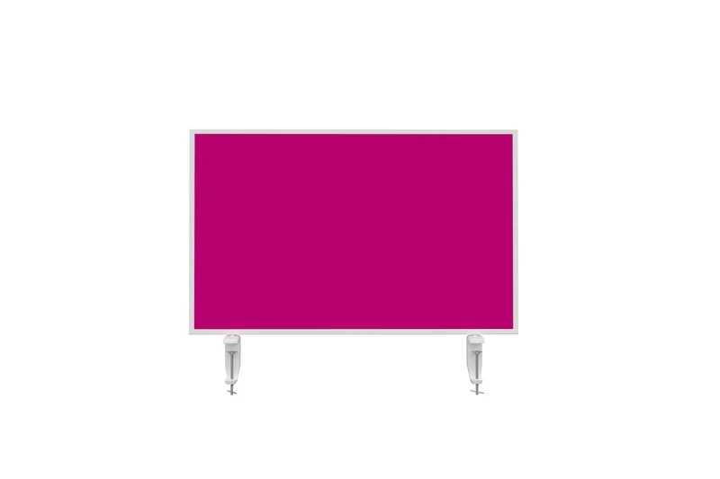 Tischtrennwand VarioPin - Whiteboard / Filz - 80x50 cm