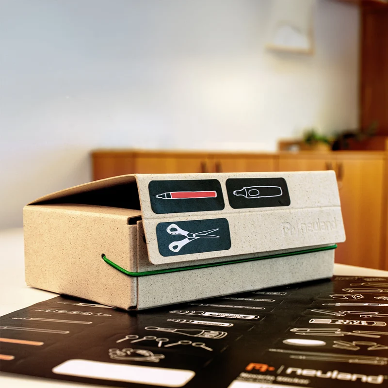 Ordnungs-Bundle: UtensilienBox Eco plus Sticker Novario®