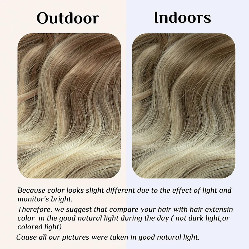 Braun bis Aschblond mit Platinblonden Haarverlängerungen