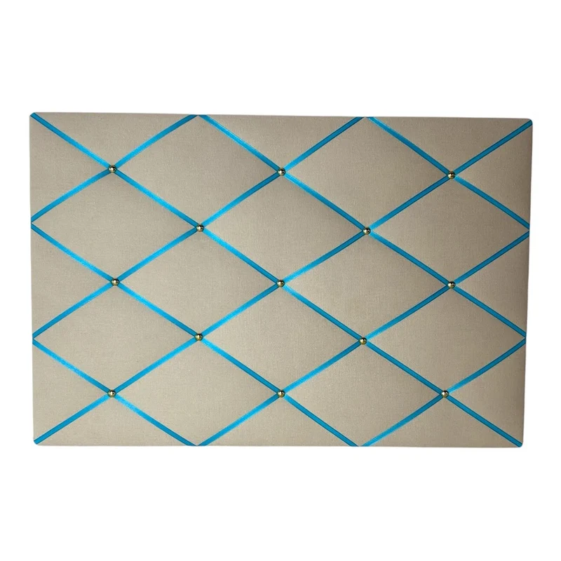 Memoboard Canvas beige - türkis