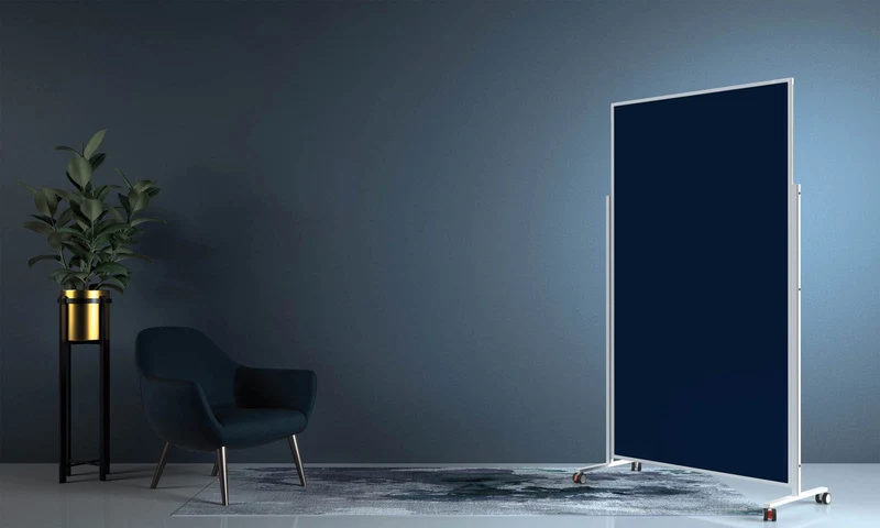 Design-Moderationstafel VarioPin - Weißer Rahmen