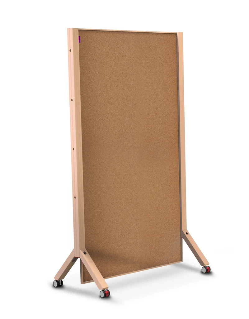 Mobile Moderationswand WOOD - Kork - Design und Nachhaltigkeit