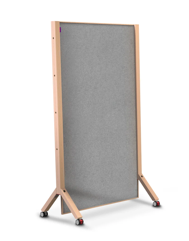 Mobile Moderationswand WOOD - Filz - Design und Nachhaltigkeit
