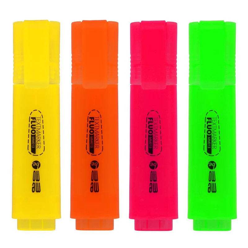 Textmarker 4er Set - Neonfarben