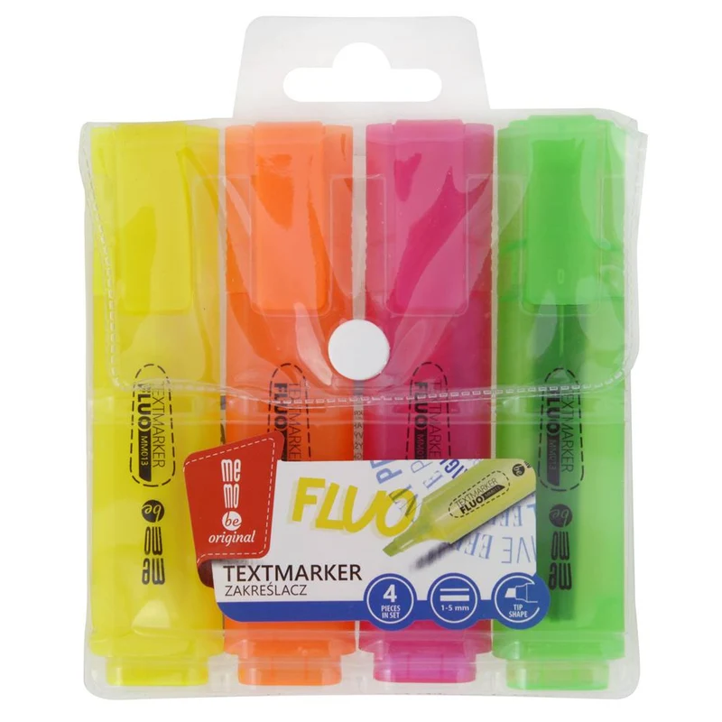 Textmarker 4er Set - Neonfarben