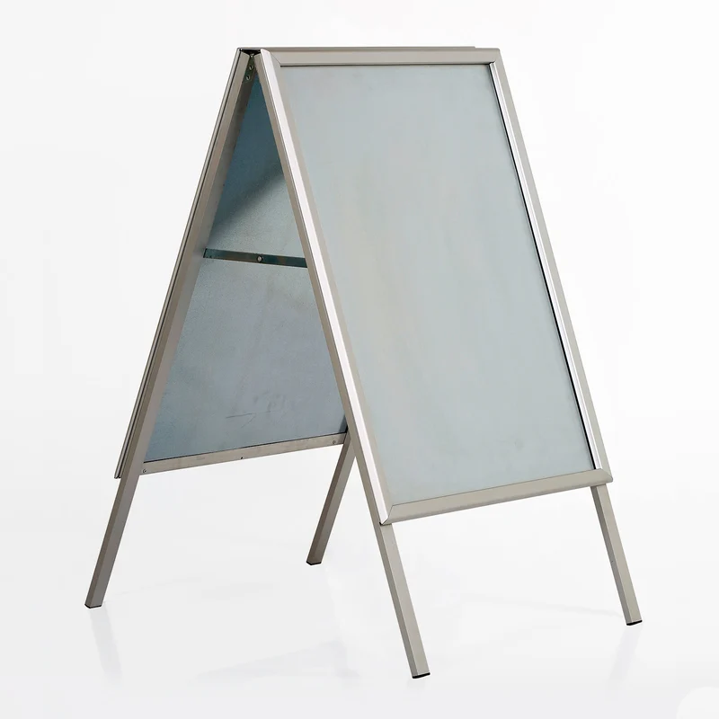 Kundenstopper Outdoor MIMO - 32 mm Gehrung - Silber