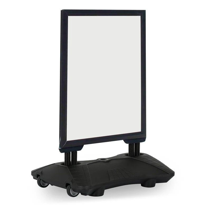 Kundenstopper WindPro - 40 mm Klemmprofil - Schwarz