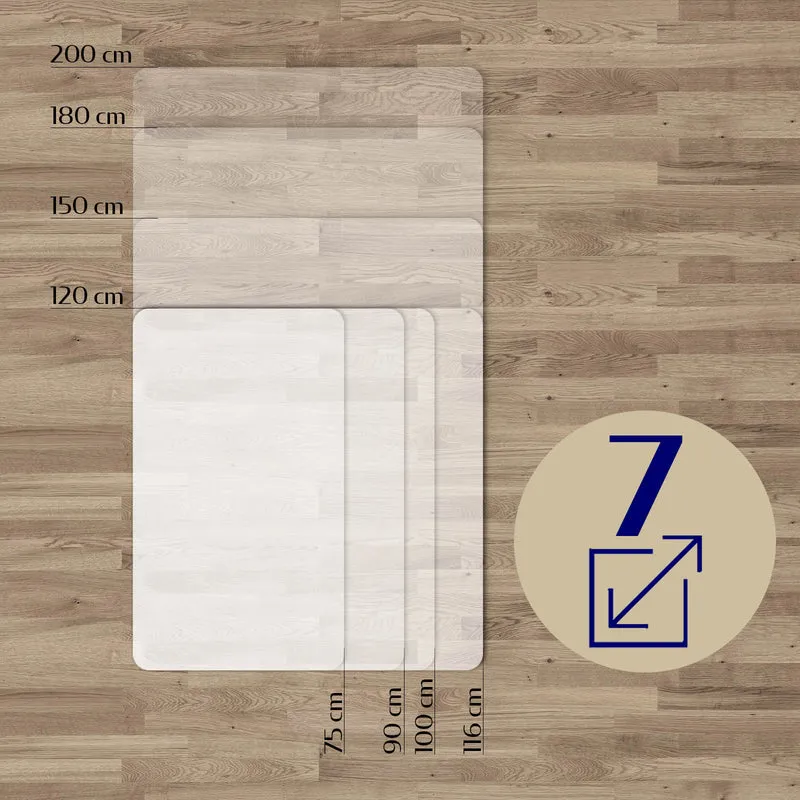 Transparente Bodenschutzmatte für Hartböden DURA-MAT