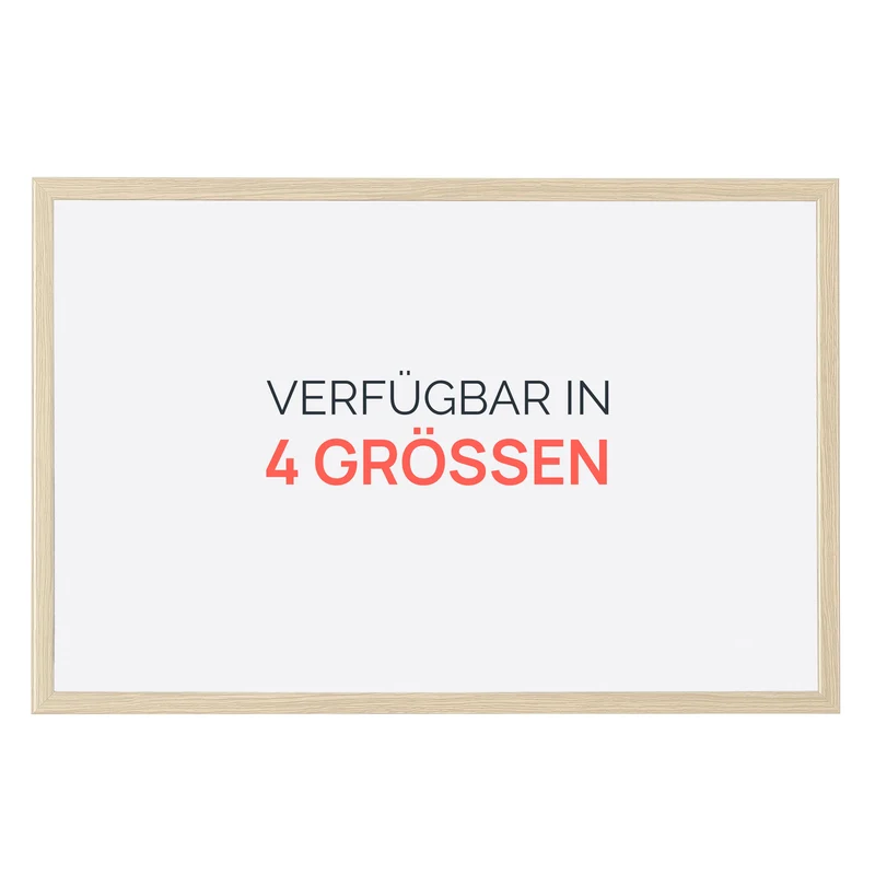 Whiteboard mit Holzrahmen - BASIC