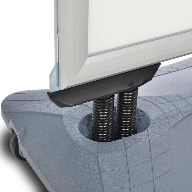 Kundenstopper WindPro PLUS - 44 mm Klemmprofil - Silber