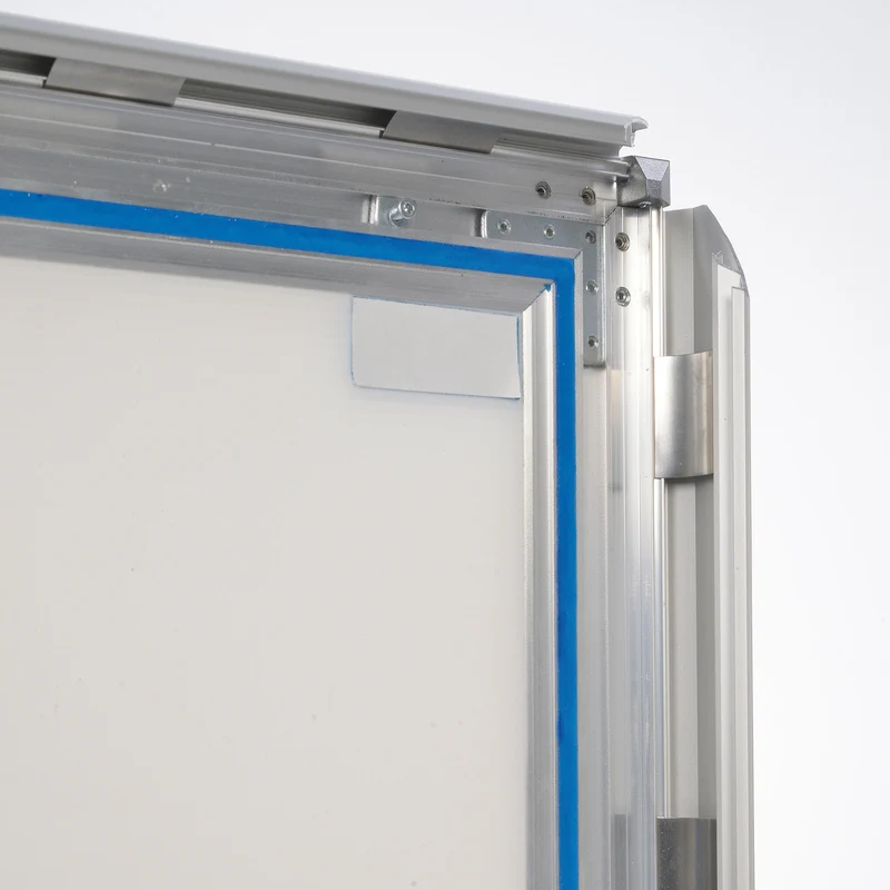 Kundenstopper WindPro PLUS - 44 mm Klemmprofil - Silber