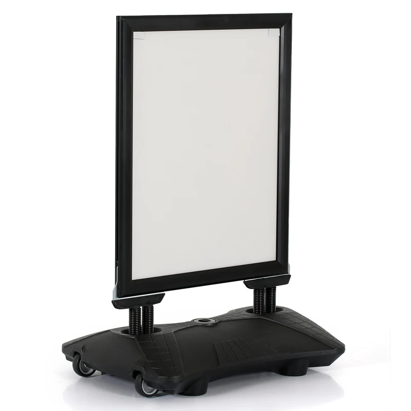 Kundenstopper WindPro PLUS - 44 mm Klemmprofil - Schwarz
