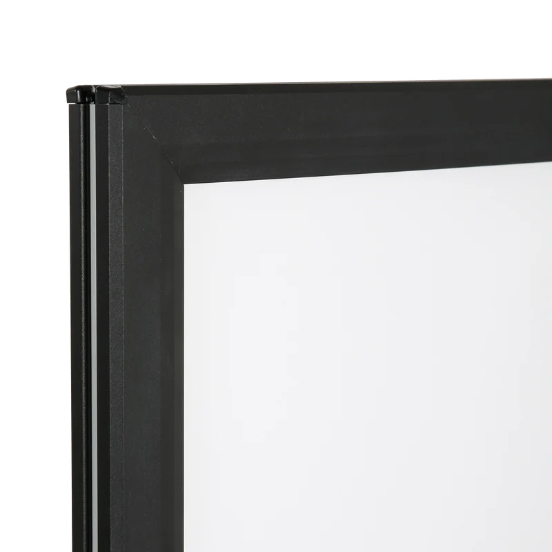 Kundenstopper WindPro PLUS - 44 mm Klemmprofil - Schwarz
