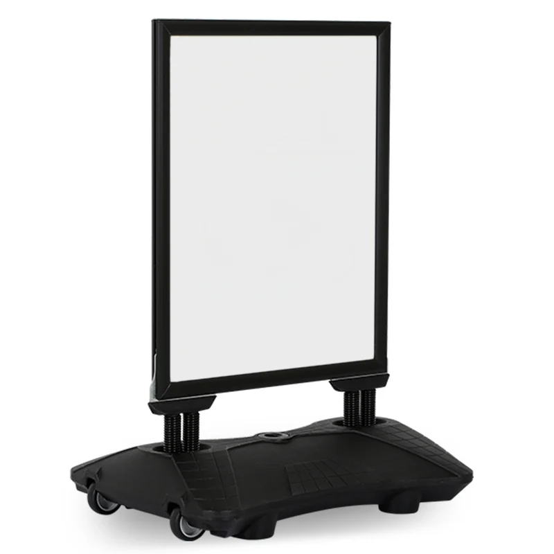 Kundenstopper WindPro LITE - 33 mm Klemmprofil - Schwarz