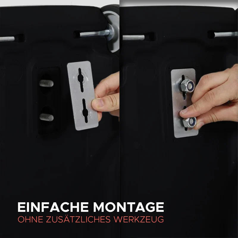 Kundenstopper WindPro LITE - 33 mm Klemmprofil - Schwarz