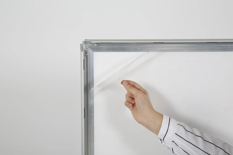 Kundenstopper WindPro LITE - 33 mm Klemmprofil - Silber