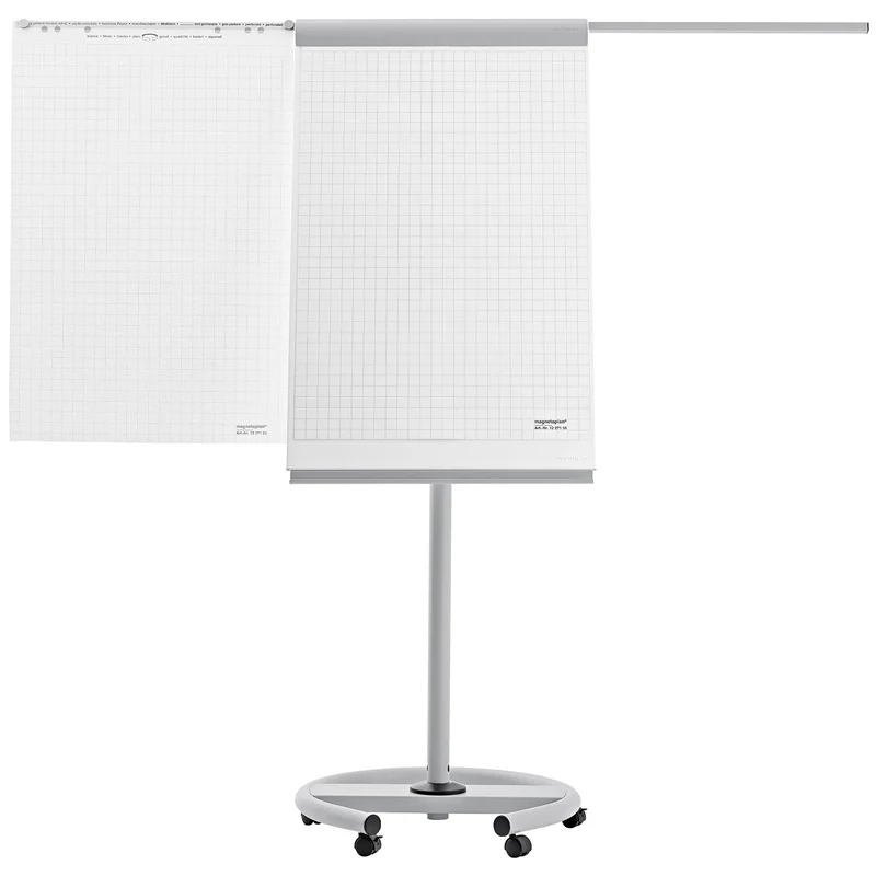 magnetoplan Flipchart DE LUXE Mobil - mit Seitenarmen