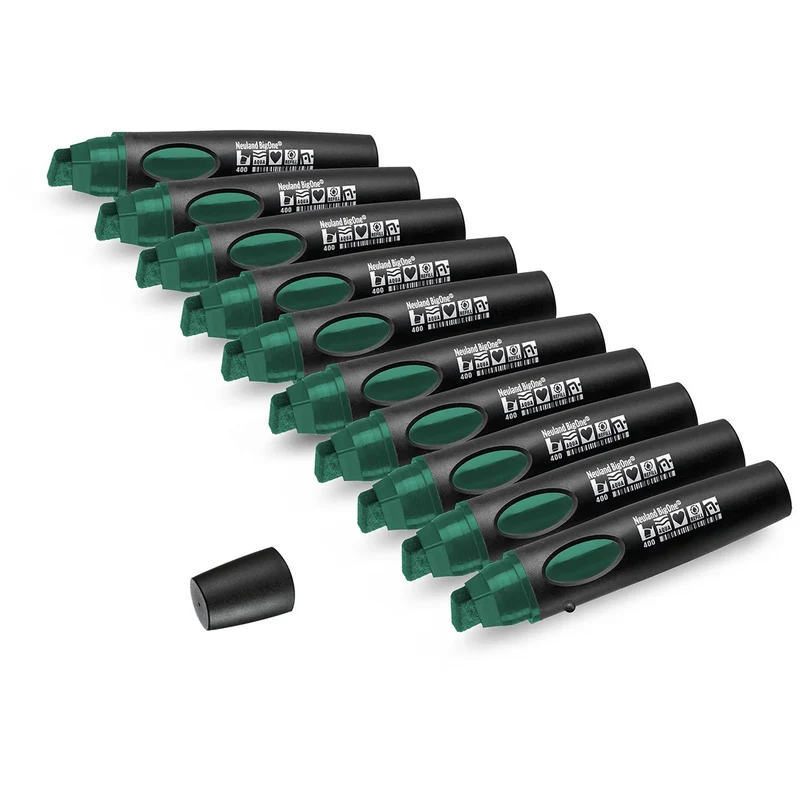 Moderationsmarker Neuland BigOne® mit Keilspitze – 10er Uni-Set