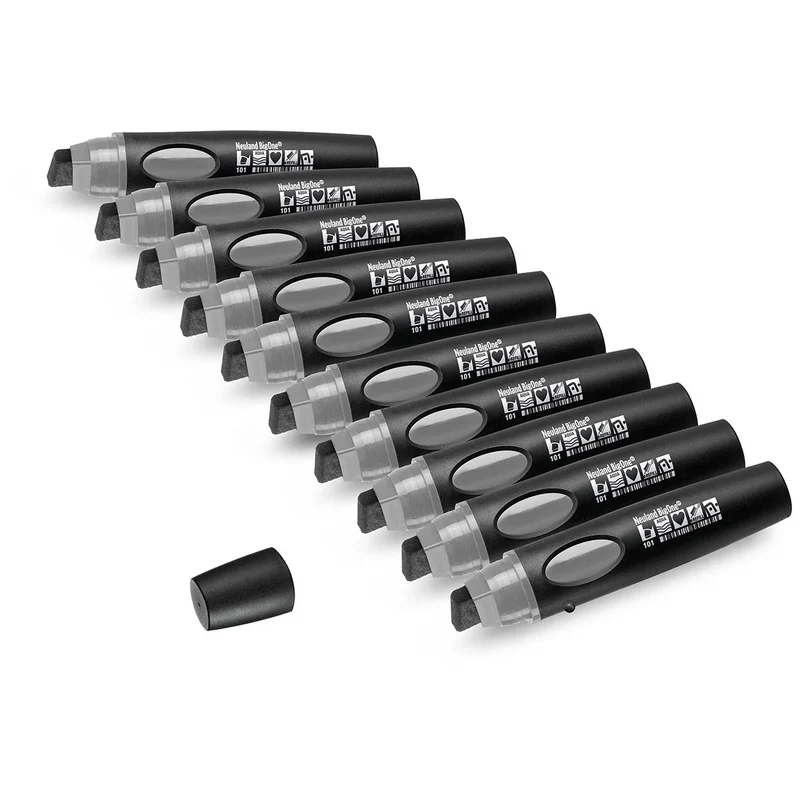 Moderationsmarker Neuland BigOne® mit Keilspitze – 10er Uni-Set