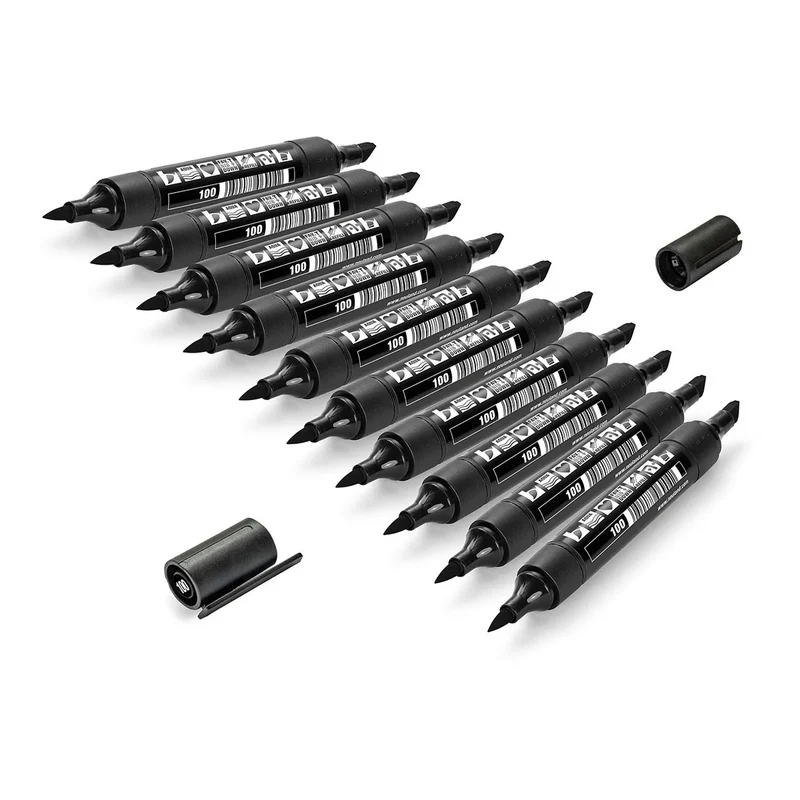 Marker Neuland TwinOne® mit Keil- und Pinselspitze - 10er Uni-Set
