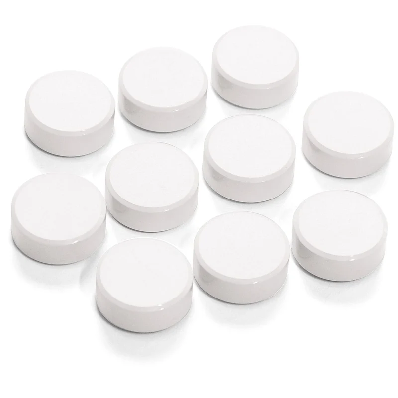 Supermagnet ? 34 mm, weiß, 10er Set