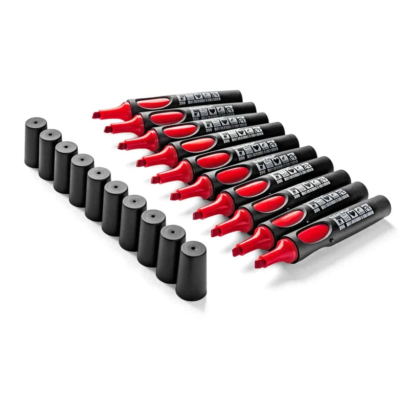 Moderationsmarker Neuland No.One® mit Keilspitze – 10er Uni-Set