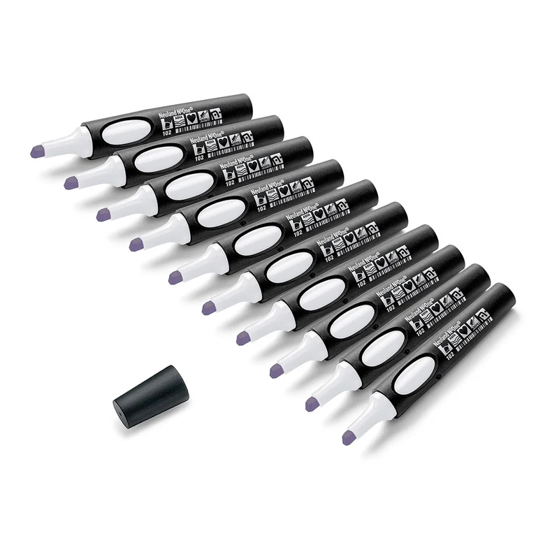 Moderationsmarker Neuland No.One® mit Keilspitze – 10er Uni-Set