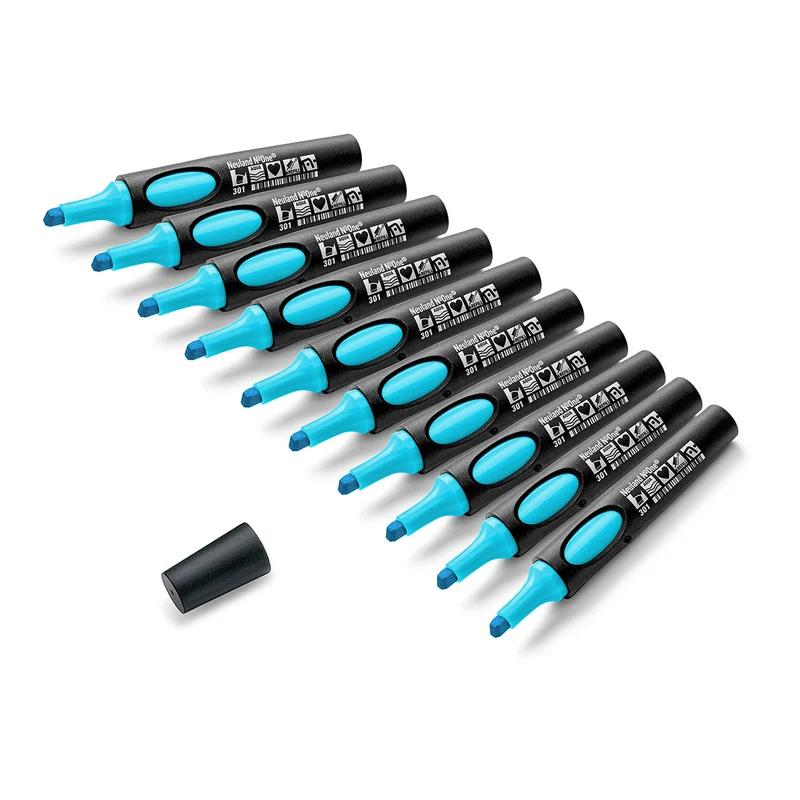 Moderationsmarker Neuland No.One® mit Keilspitze – 10er Uni-Set