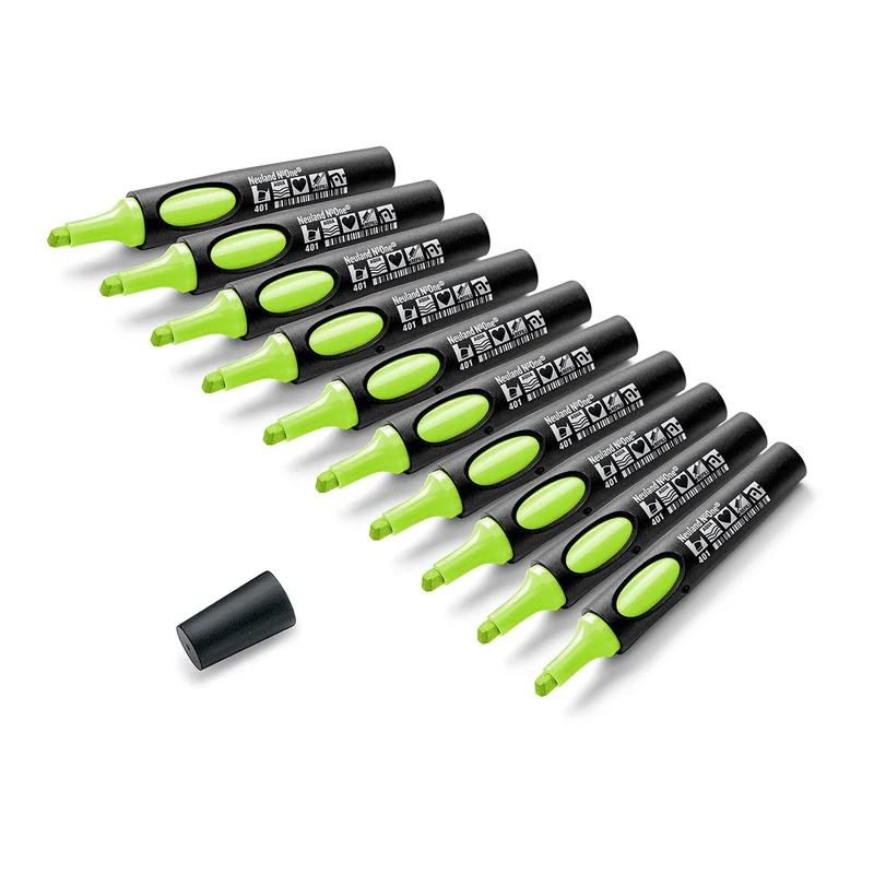 Moderationsmarker Neuland No.One® mit Keilspitze – 10er Uni-Set