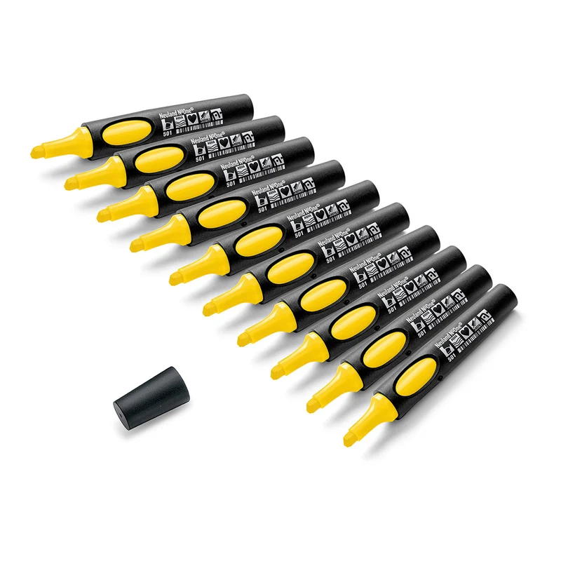 Moderationsmarker Neuland No.One® mit Keilspitze – 10er Uni-Set