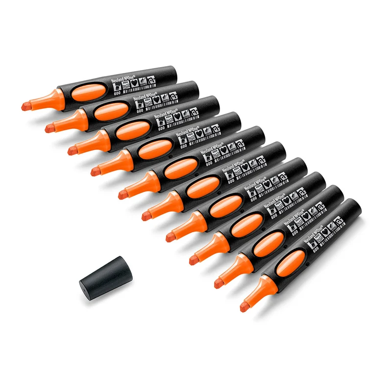 Moderationsmarker Neuland No.One® mit Keilspitze – 10er Uni-Set