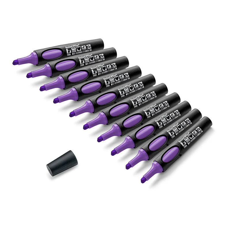 Moderationsmarker Neuland No.One® mit Keilspitze – 10er Uni-Set