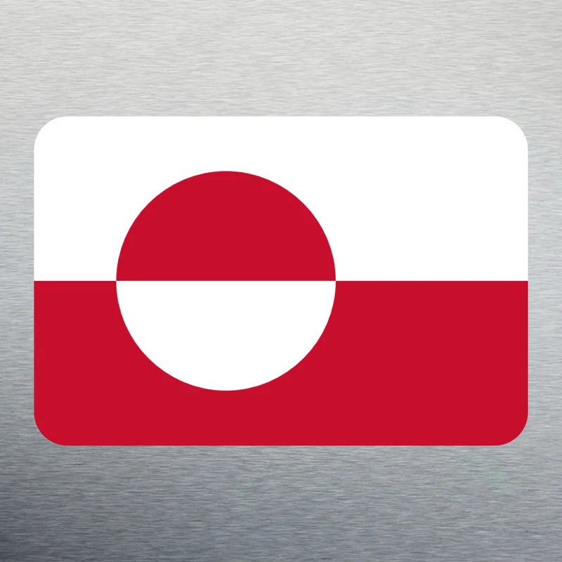 Magnet mit Grönland Flagge