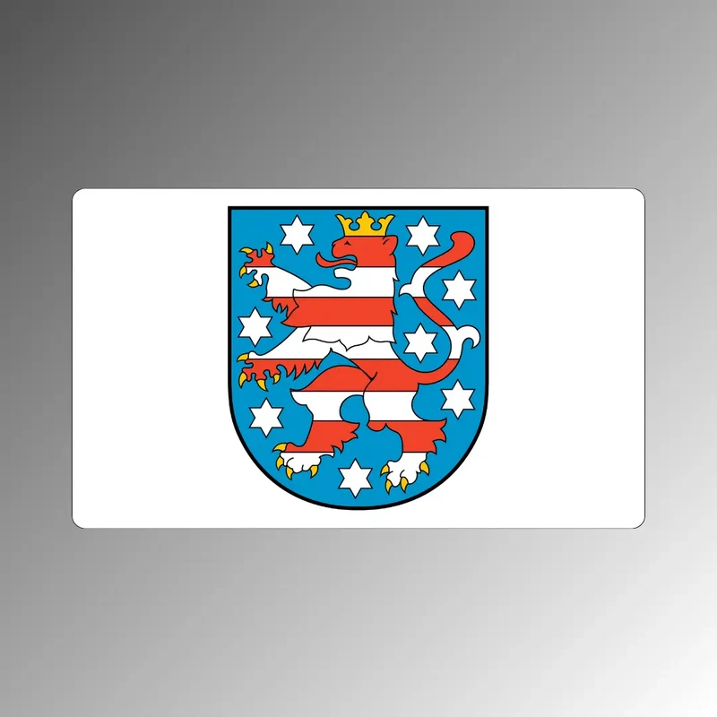 Thüringen Magnet mit Landeswappen – Kühlschrankmagnet
