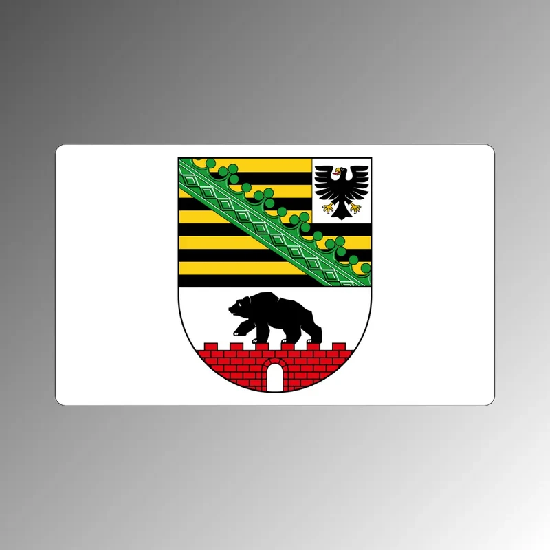 Sachsen-Anhalt Magnet mit Landeswappen – Kühlschrankmagnet