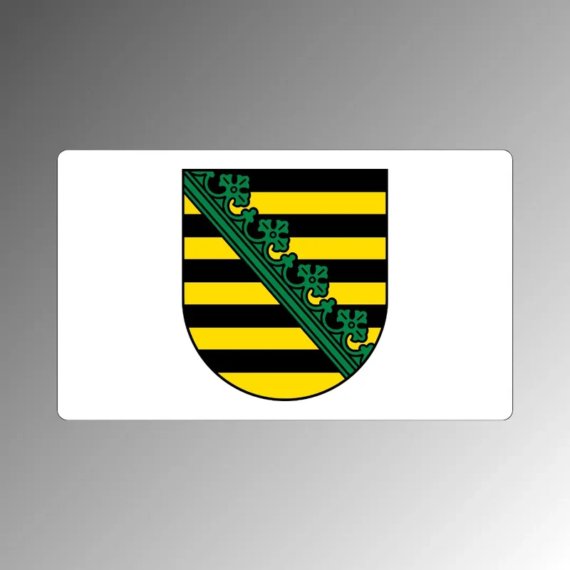 Sachsen Magnet mit Landeswappen – Kühlschrankmagnet