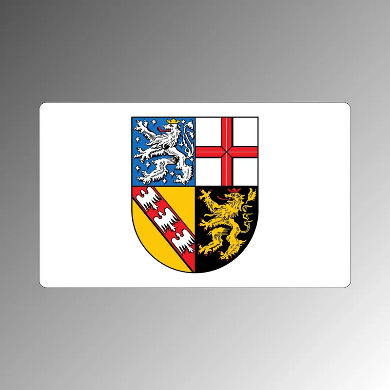 Saarland Magnet mit Landeswappen – Kühlschrankmagnet