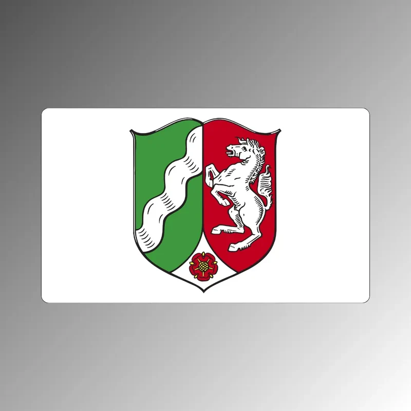 Nordrhein-Westfalen Magnet mit Landeswappen – Kühlschrankmagnet