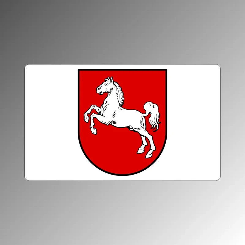 Niedersachsen Magnet mit Landeswappen – Kühlschrankmagnet