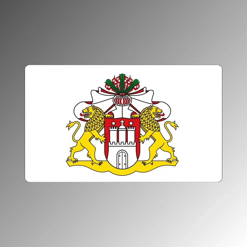 Hamburg Magnet mit Landeswappen – Kühlschrankmagnet