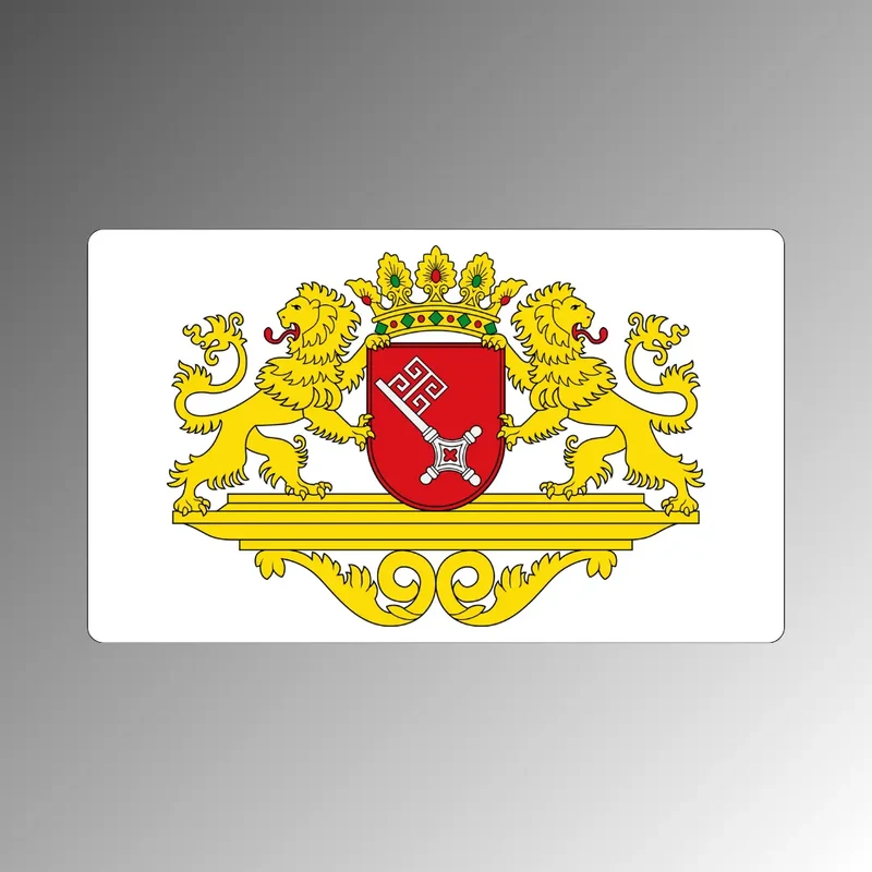 Bremen Magnet mit Landeswappen – Kühlschrankmagnet