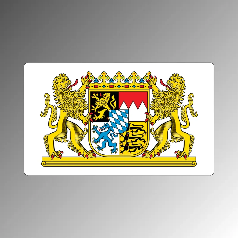 Bayern Magnet mit Landeswappen – Kühlschrankmagnet