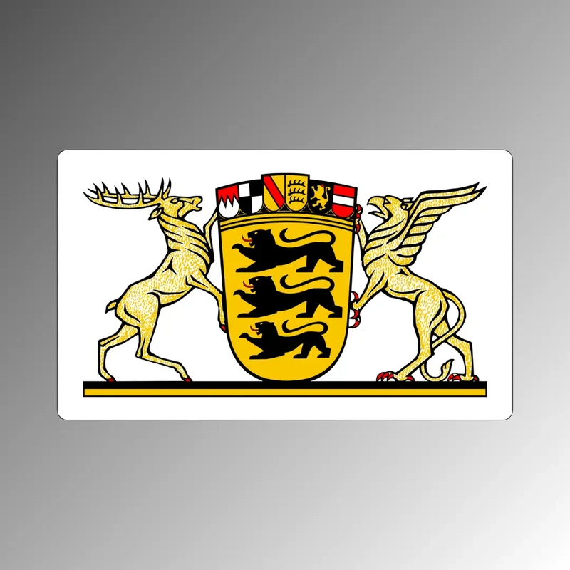 Baden-Württemberg Magnet mit Landeswappen – Kühlschrankmagnet