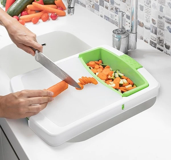 Ausziehbares 3-in-1-Schneidebrett
