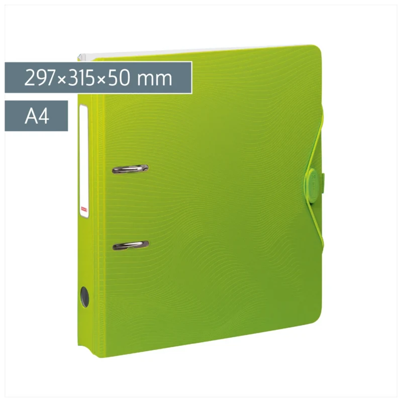 BRUNNEN WAVE Colour Code Ordner A4, 50 mm, kiwi