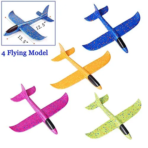 Segelflugzeug Schaum Flugzeugzeug (4 Stück)