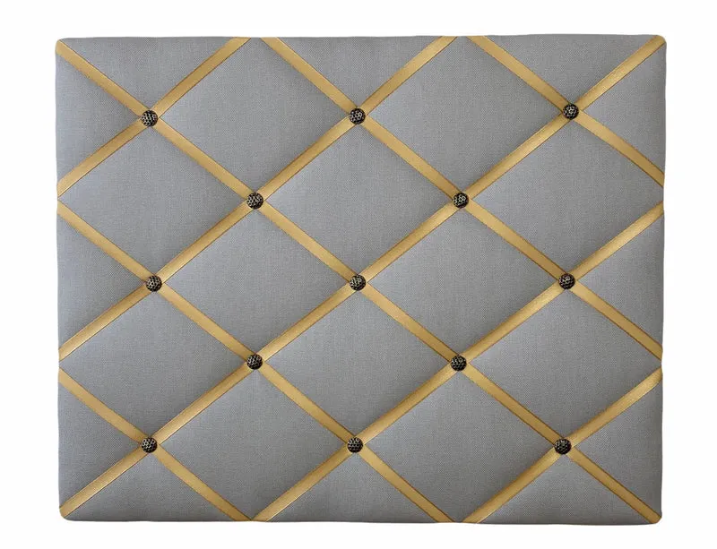 Memoboard grau senfgelb gold