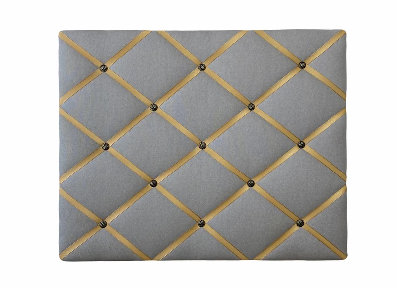 Memoboard grau senfgelb gold